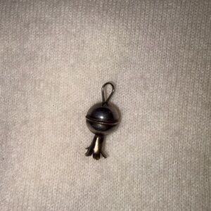 Silver squash blossom Charm